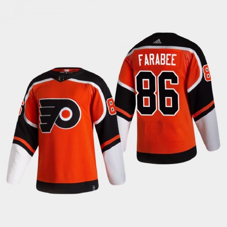 Philadelphia Flyers Joel Farabee 86 2020-21 Reverse Retro Authentic Shirt - Mannen